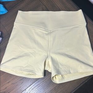 Yellow High-Waisted Shorts Fabletics